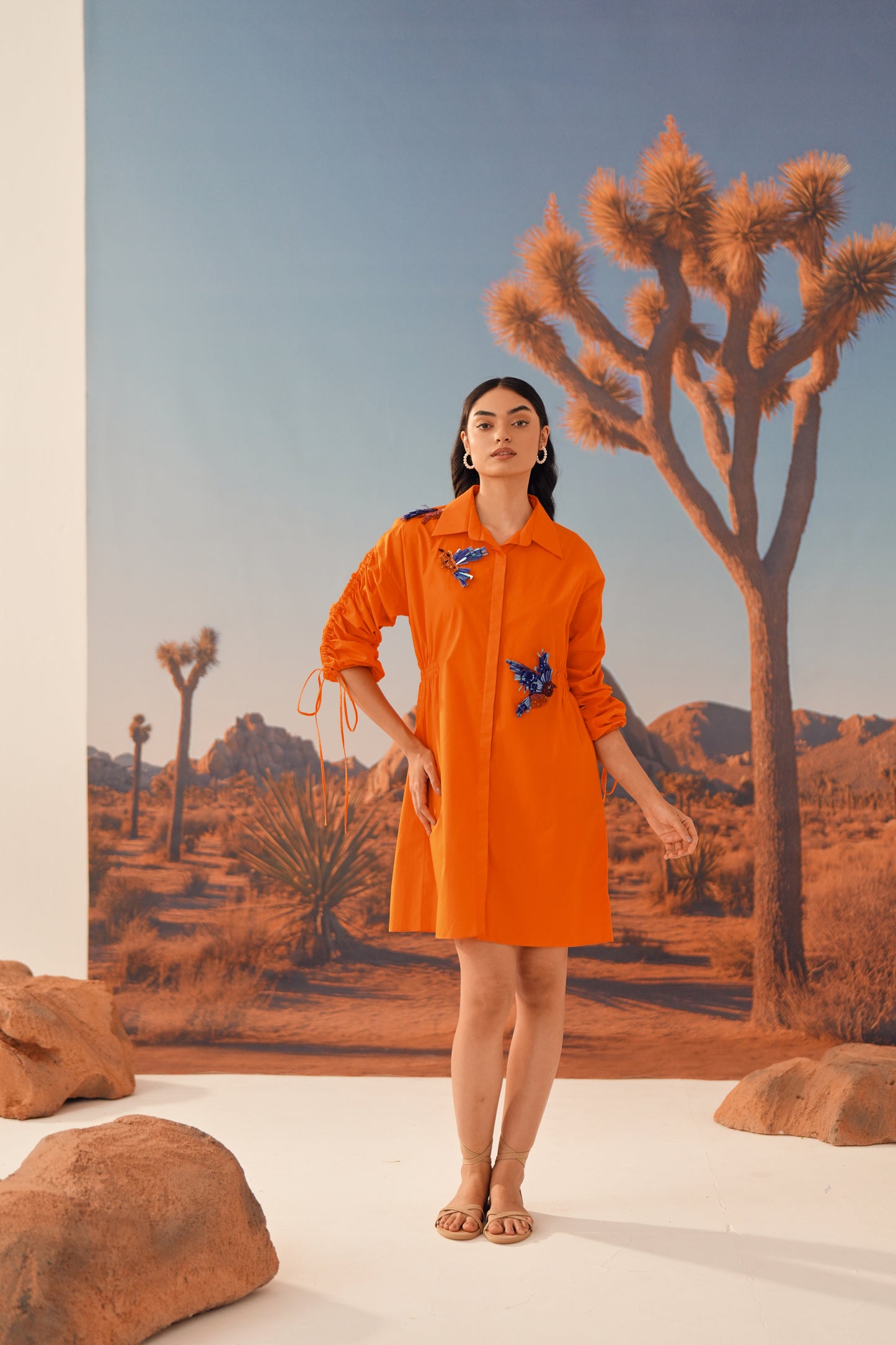 TAWNY Gathered Dress