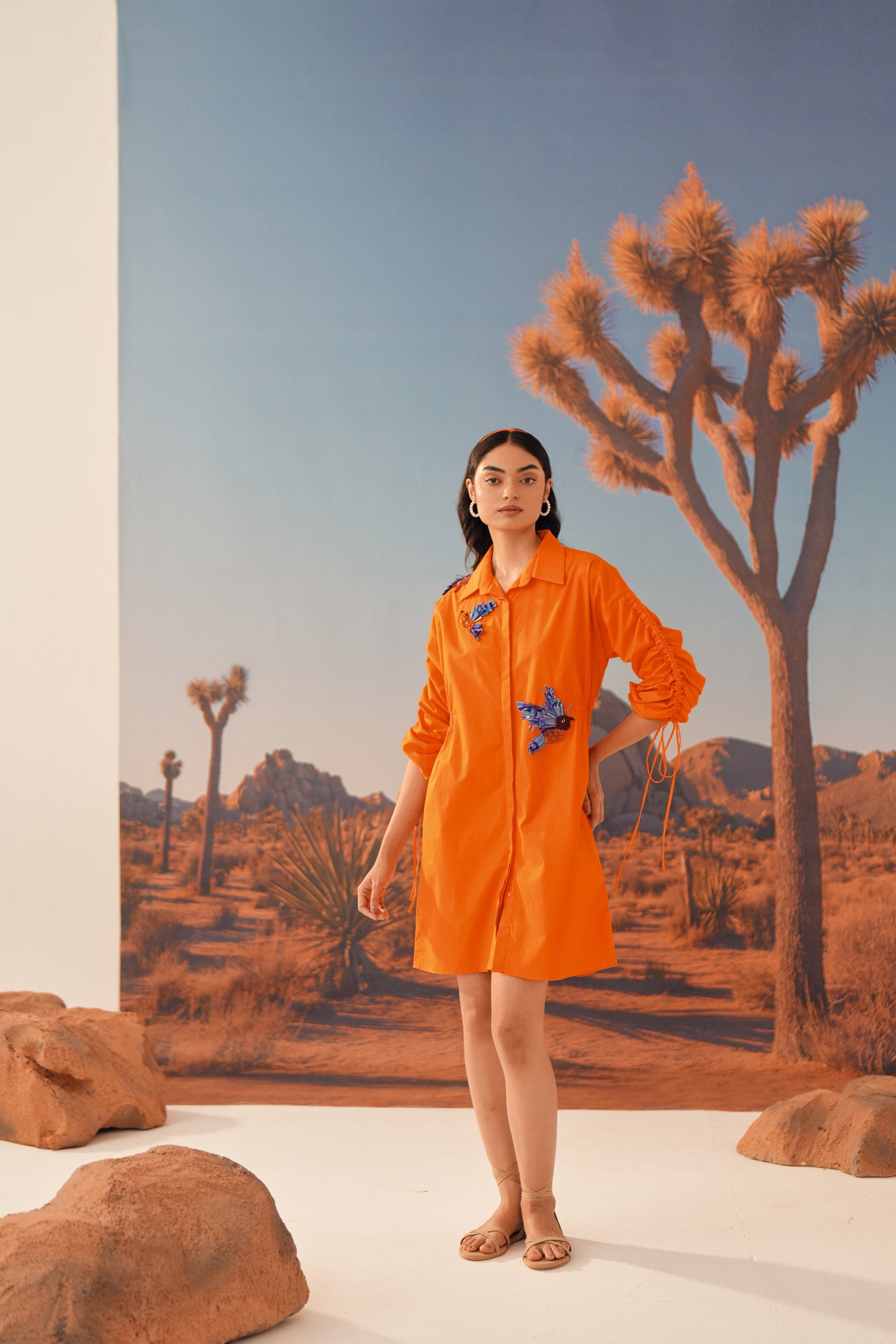 TAWNY Gathered Dress