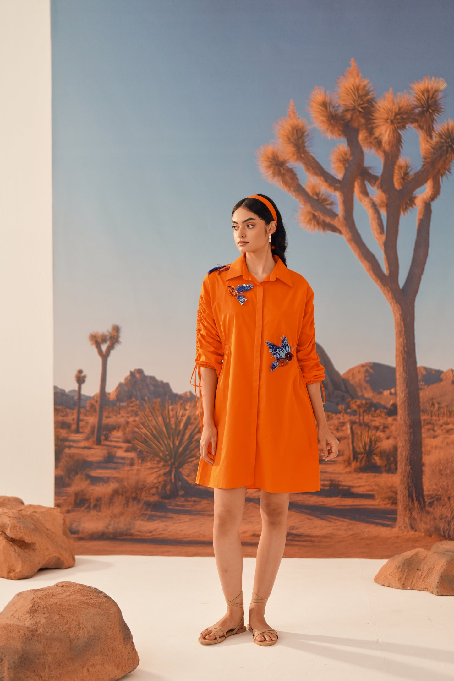 TAWNY Gathered Dress