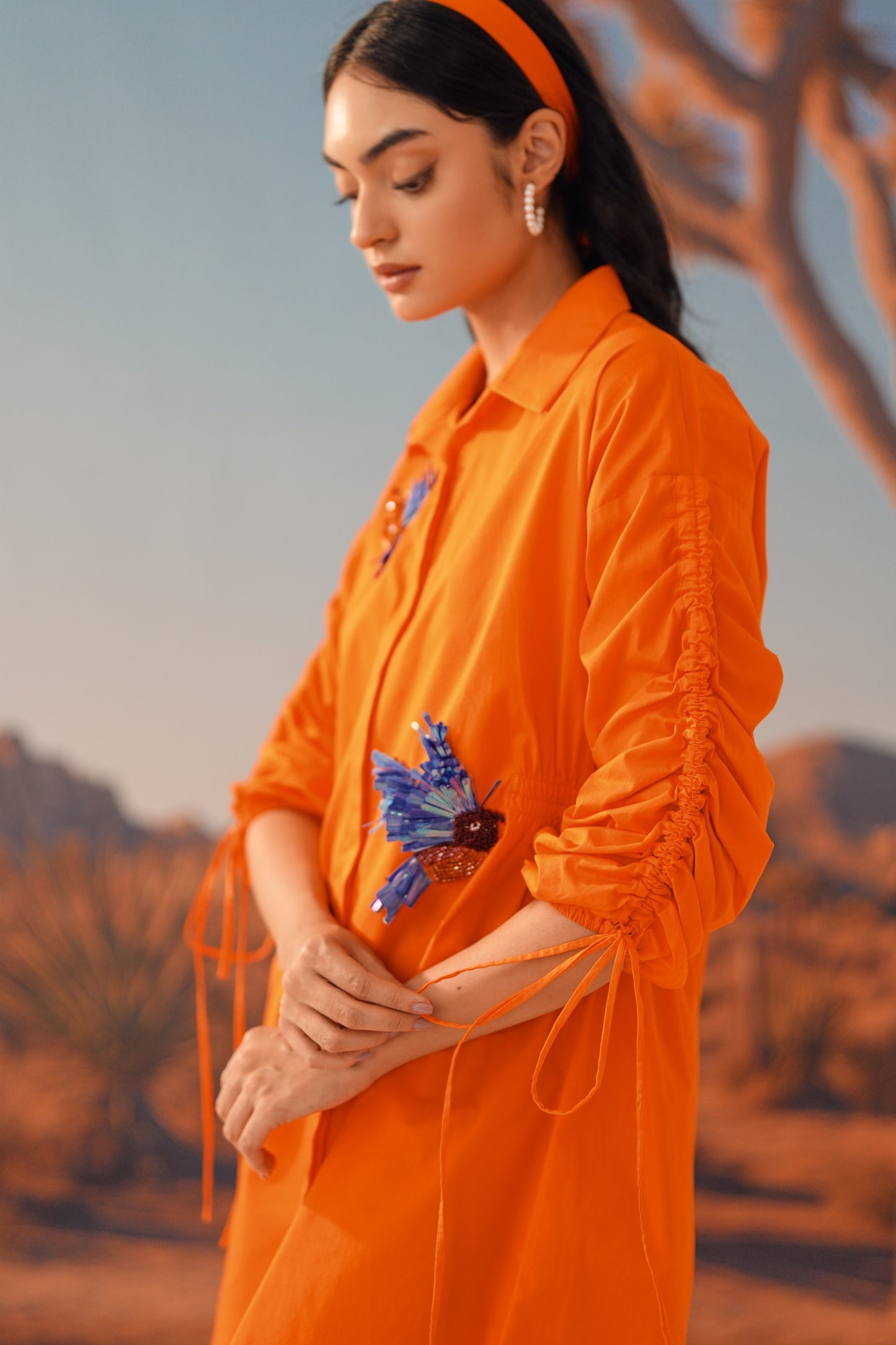 TAWNY Gathered Dress