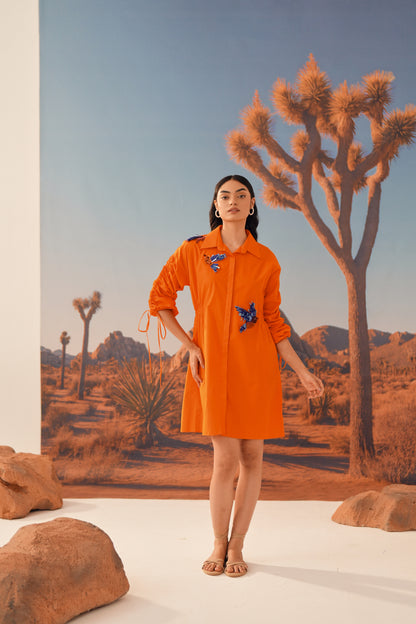 TAWNY Gathered Dress