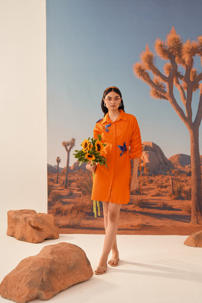 TAWNY Gathered Dress