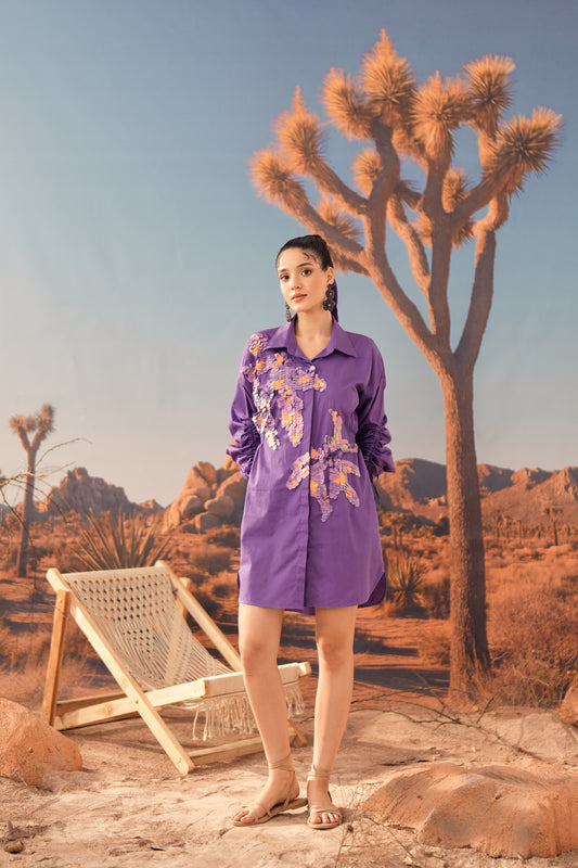 UMBER Gathered Dress