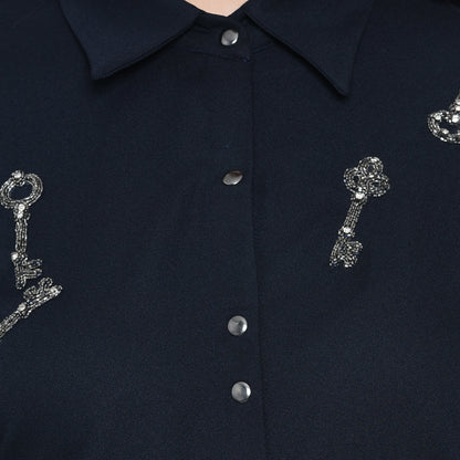 Navy noir
