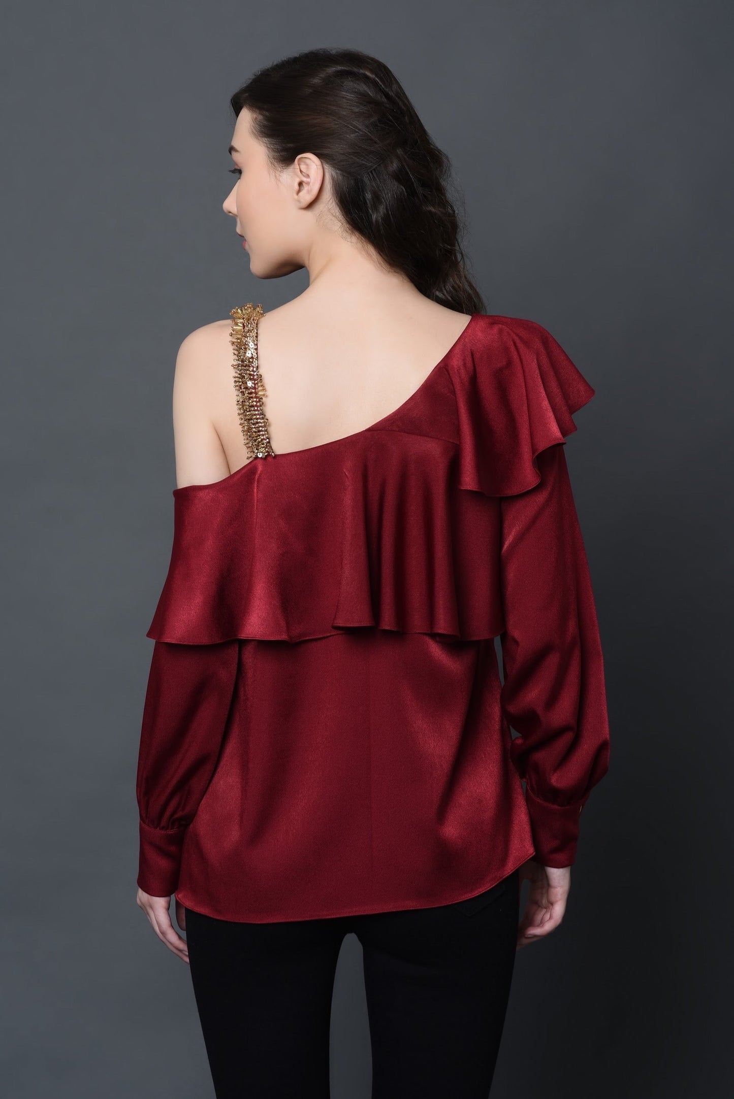 Gilded satin